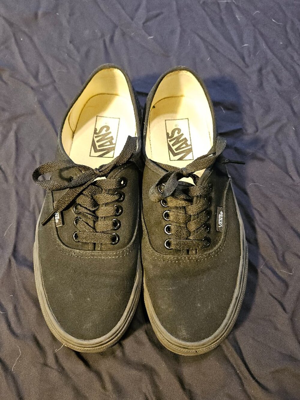 Authentic blackout Vans